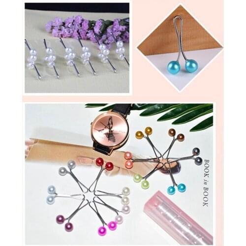 New 12 pcs Water Drop Arabic Muslim Epingle Hijab Pins For Scarf Pearl Clip Pin Headscarf Shawl Scarf Accessories Lady Clips