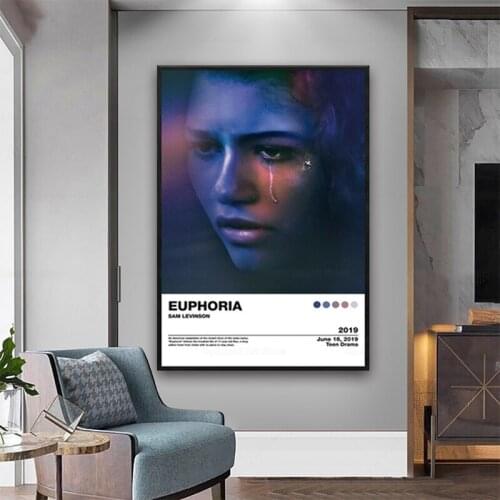 Euphoria TV Series Show Movie Pictures Poster Prints Painting Canvas Living Room Wall Art Photo For Girl Room Decor For GIFT