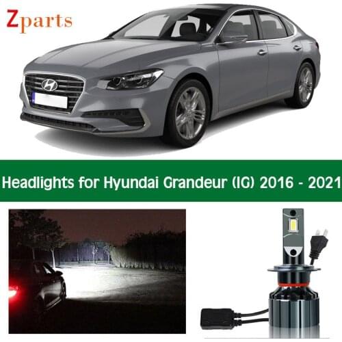 Lights For Hyundai Grandeur IG 2016 2017 2018 2019 2020 2021 LED Headlight Headlamp Low High Beam 12V Lighting Lamp Accessories