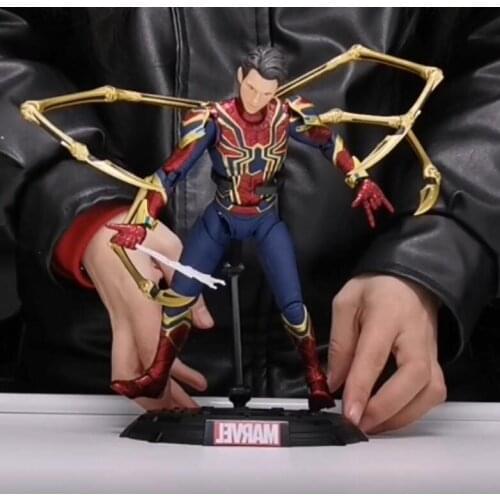 Spider Man Marvel Avengers Iron Spiderman Articulated 1/9 Action Figures Toys