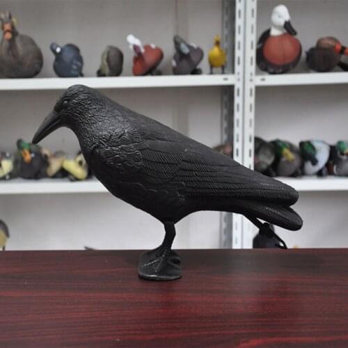 Simulation Black Crow Raven Bird Repellent Pest Control PigeonRepellent Garden Decoration Outdoor Decoracion Jardin Exterior
