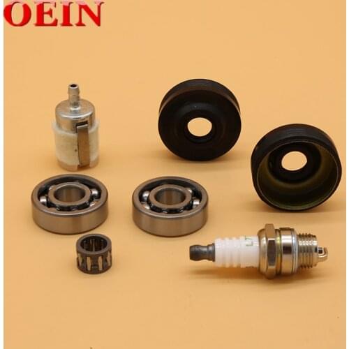 Crankshaft Crank Ball Bearing Oil Seal Kit For HUSQVARNA 240 236 235 142 141 136 137 36 41 Garden Chainsaw Parts