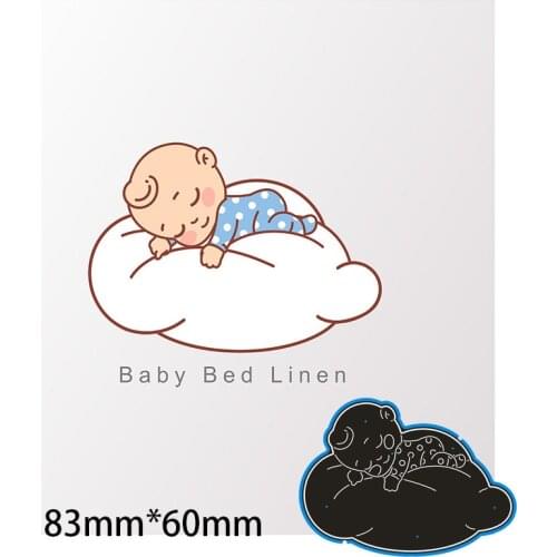 83*60mm sleeping baby Metal Cutting Dies for card DIY Scrapbooking stencil Paper Craft Album template Dies