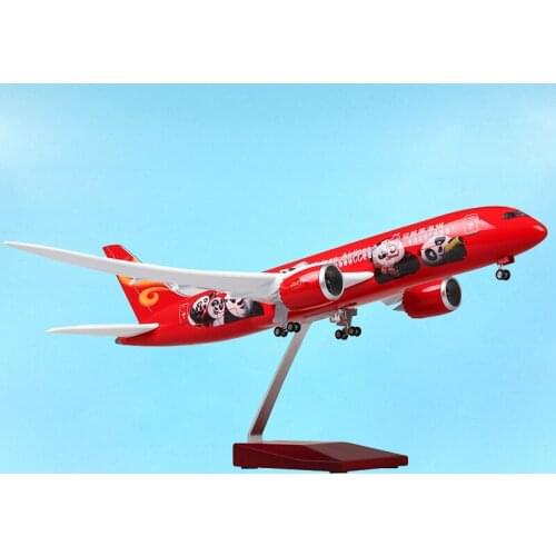 43CM 1/130 aviation Airplane B787 China Hainan Airline Model Light Diecast Plane Airliner Adult Gift Display Collection
