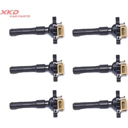 6pcs Ignition Coil Set Fit For E36 E38 E39 E46 530i 840ci / 850ci M3 M5 X5 12131748018 12 13 1 748 018