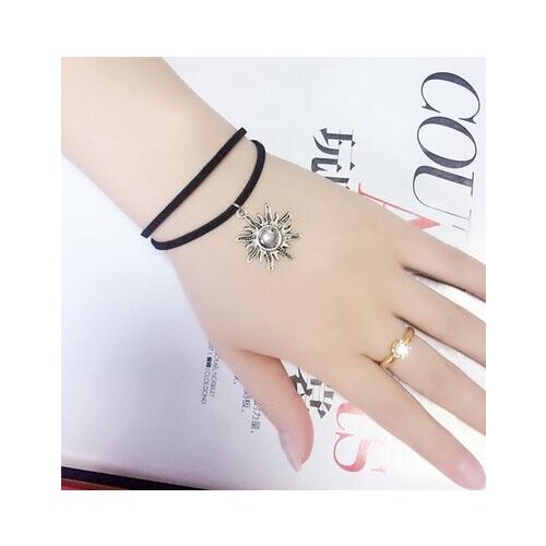 2018 cheap Creative Lace Bracelet Double layer sun Bracelets & Bangles For Woman man Charms Jewelry accessroies B235