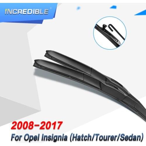 INCREDIBLE Hybrid Wiper Blades for Opel Insignia Hatchback / Tourer / Sedan Hook Arms