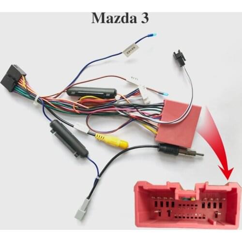 New Hot Special ARKRIGHT Wiring Harness Cable For Mazda Radio Head Unit Adaptor