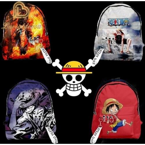 Hot Anime ONE PIECE Luffy Backpack Men and Women Backpacks School Travel Bags for Teenagers Girls and Boys Backpacks