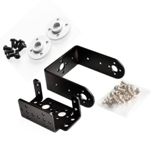 Official smarian 2 DOF Servo Bracket Kit Short Pan and Tilt Servos Bracket Sensor Mount Kit for Compatible MG995