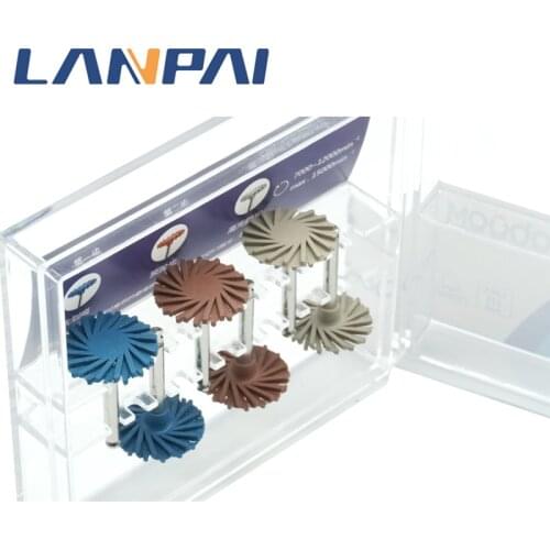 Lanpai RA Ceramic Zirconia High Brightness Diamond System Dental Tools Composite Resin Polishing Wheel Spiral Flex BUR HOLDER