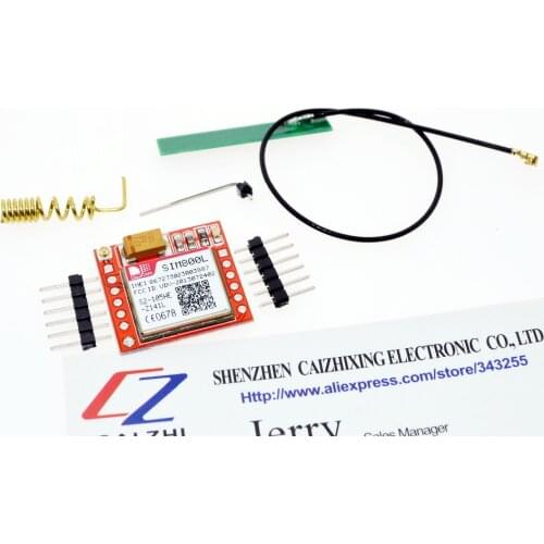 SUQ SIM800L GPRS GSM Module MicroSIM Card Core BOard Quad-band TTL Serial Port and PCB antenna