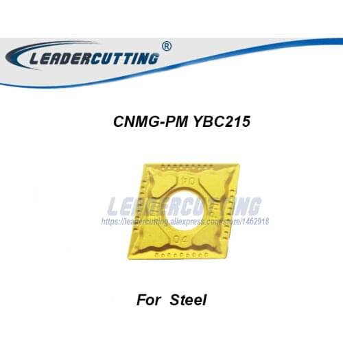 CNMG090304-PM CNMG090308-PM YBC251 CNMG120408-PM YBC251*10pcs Turning Inserts,Cutting blade for Steel Turning tips