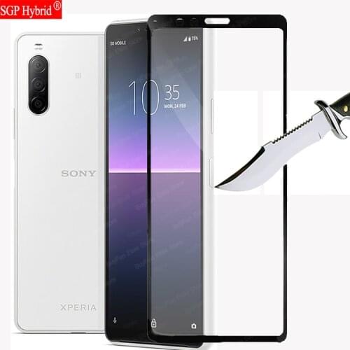 Screen Protector Glass For Sony Xperia 10 II Tempered Glass for Sony Xperia10 II 6.0'' Full Cover Protective Glass Not Film