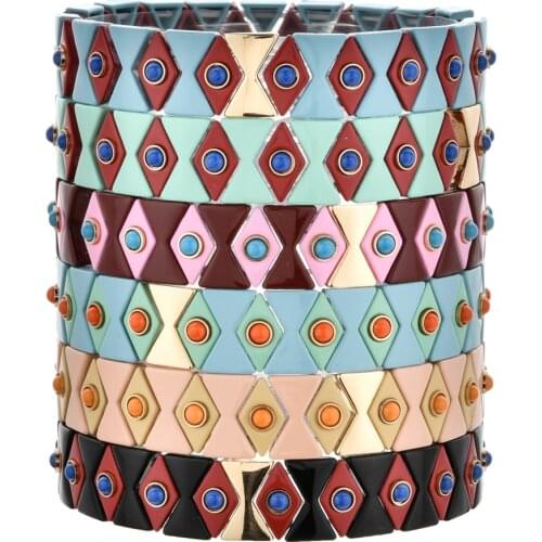 ZMZY Original Bohemian Small Stone Bracelet Elegant Eyes Bracelet Femme Luxury Jewelry Party Friendship Bracelets for Women