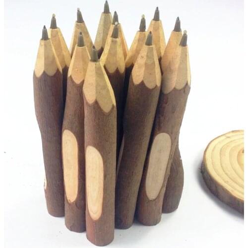 1pcs/lot Large Bold Shaving Rod Wood Ballpoint Pen Kawaii Gift Log Ballpoint Pen Office School Supplies