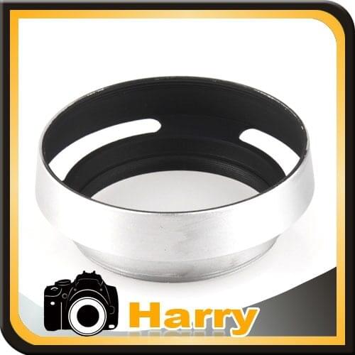10pcs 37mm 39mm 40.5mm 46mm 49mm 52 58mm sliver metal tilted vented Lens Hood Shade For DSLR Camera