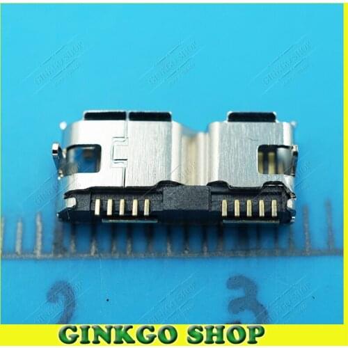 15pcs/lot Mobile Micro 3.0 USB Port Plug Socket Interface Connector Type-B for Netbook/ MP4/MP5