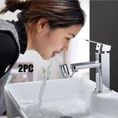 2PC 720° Rotating Universal Splash Filter Faucet Water Saving Faucet Kitchen Bathroom Fauce Filter Foamer Aerators Water Tap