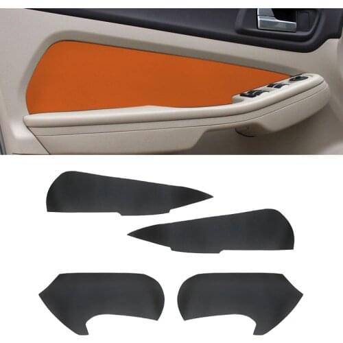 4pcs Microfiber Leather Door Panel Cover For Ford Focus 2009 2010 2011 2012 2013 2014 Car Interior Door Armrest Cover Trim