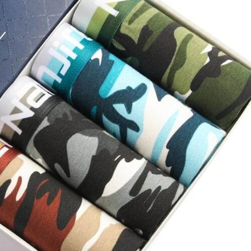 4pcs Boxer Shorts Underpants man Mens Panties Men Boxer Underwear Cotton for Male Couple Sexy Set Calecon Large Size Lot Soft