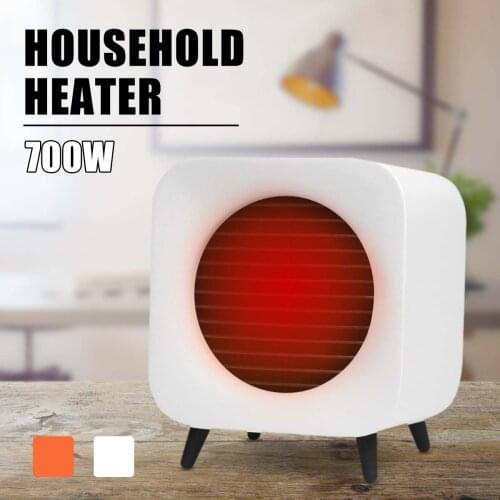 700W Fan Heater Portable Electric Winter Warmer Fan Desk Camping Home Two Mode Heating Device