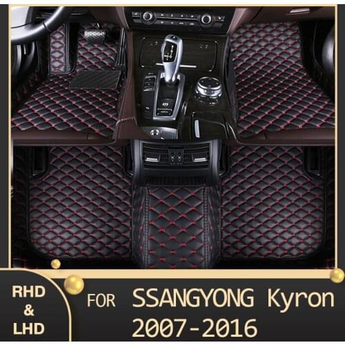 MIDOON Car floor mats for ssangyong Kyron 2007 2008 2009 2010 2011 2012 2013 2014-2016 Custom auto foot Pads automobile carpet c