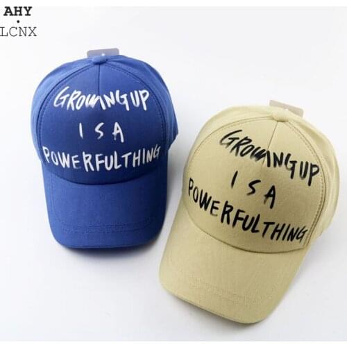 2020 Fashion Kids Baseball Caps Spring Autumn Baby Cap Letter Printed Toddler Boys Girl Hats Children Snapback Hip-Hop Sun Hat