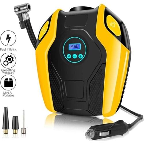 CARPRIE Car Inflatable Pump 12V 150PSI Car Mini Portable Air Compressor Electric Tire Inflator Pump Gauge/Display mar14