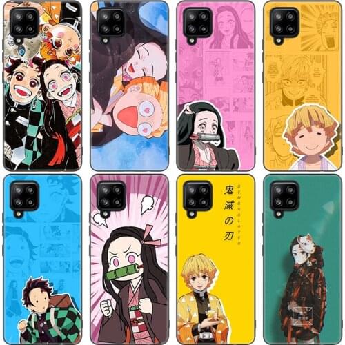 Cartoon Japan Anime Demon Slayer Case For Samsung Galaxy A12 A02S A22 A32 A52 A72 A71 A51 A41 A31 A21 A11 A50 A70 A10 A20S Cover