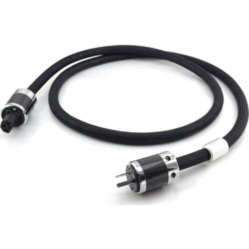 Hi-end MP203 5N OCC pure copper, AC audio power cable , carbon fiber US AC power cord