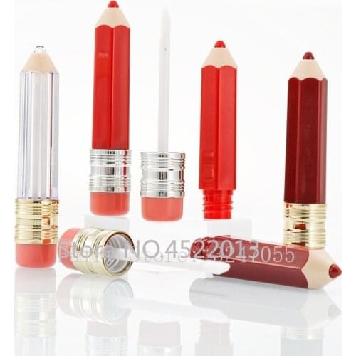 10/20/30/50/100pcs Empty lip gloss Containers Plastic 5ml Pencil Lip Gloss Tube Makeup Liquid Lipstick bottle Lipgloss Concealer