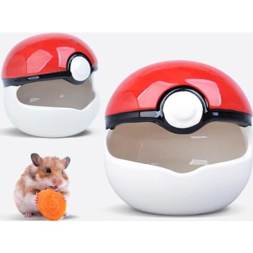 Han Han Le Red Elf Ball Hamster Ceramic Nest Gold Bear Guinea Pig Open Shell Nest Summer Cooling Heatstroke