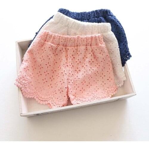 Oklady 2019 Princess Lace Baby Girls Shorts Summer Spring Children Shorts Kids Shorts for Dress Clothes Toddler Girl Clothing