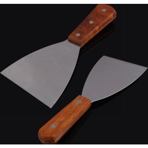 Stainless Steel Pancake Turner Spatula Scoop with Wooden Handle Tableware Kitchen Tools Baking Pastry Tool Kitchen Accessories