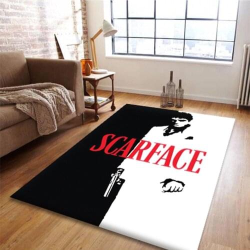 Scarface Rug Non Slip, Carpet, Floor Carpet,Teens Carpet Modern Rug,3-d Print Rug, turkish Rug