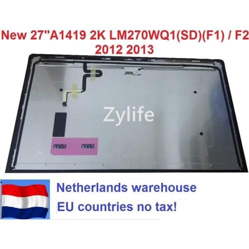 Netherlands LCD Display LM270WQ1(SD)(F1) SDF1 SD F1 FOR iMac A1419 27" 2K LCD Screen With Glass Late 2012 2013 EMC:2639 2546