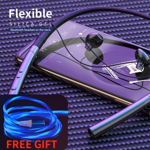 New hook-mounted Q14 sport bluetooth headset outdoor waterproof and sweat proof hook-mounted magnetic earplug