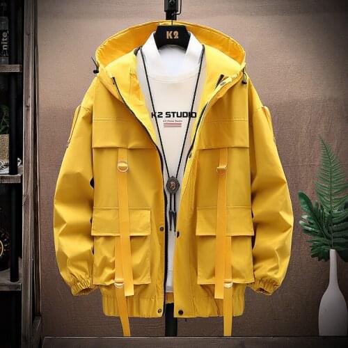 New Spring Autumn Mens Jacket Casual Streetwear Hoodie Jacket Men Waterproof Clothes Windbreaker Coat Outwear Plus Size S-3XL