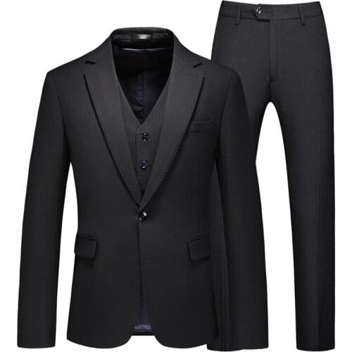 2021 autumn new suit three-piece suit mens suit business casual groom outfit best man outfit