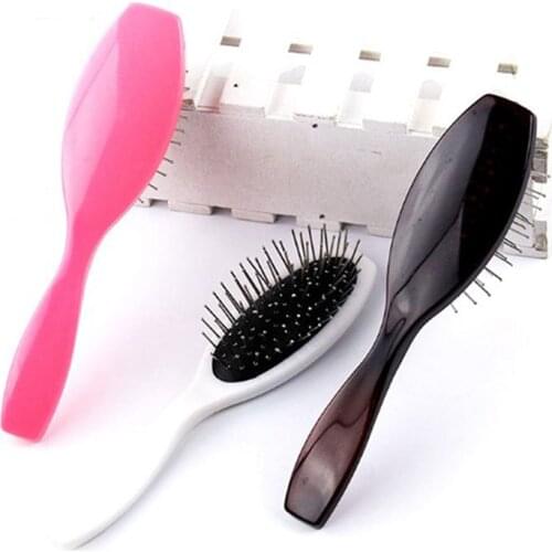 1PC Professional Anti Static Steel Comb Brush For Wig Hair Extensions Training Head Travel Pocket Comb Hair Styling Tools 3Color