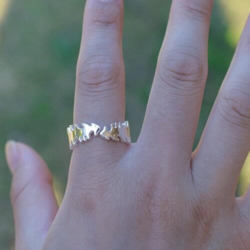 Silver Pine Rings For Women Men Pine Jewelry