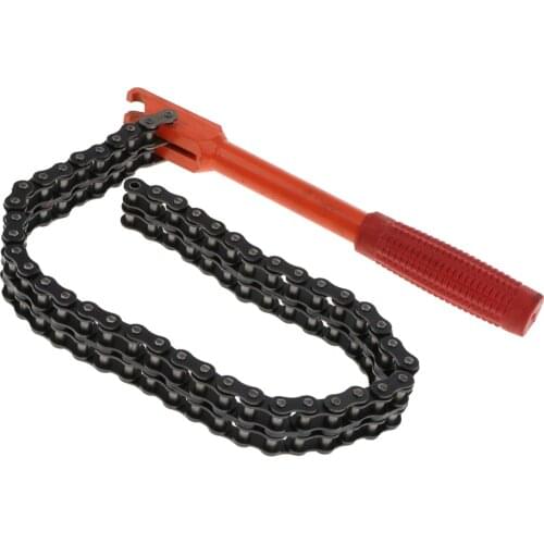 10" Heavy Duty Oil Filter Chain Wrench Removal Auto Car Plumbing Pipe Tool