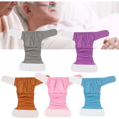 Adult Elderly Waterproof And Side leakage Diapers In Bed Mobility Inconvenience Patient Breathable Diapers Washable And Reusable
