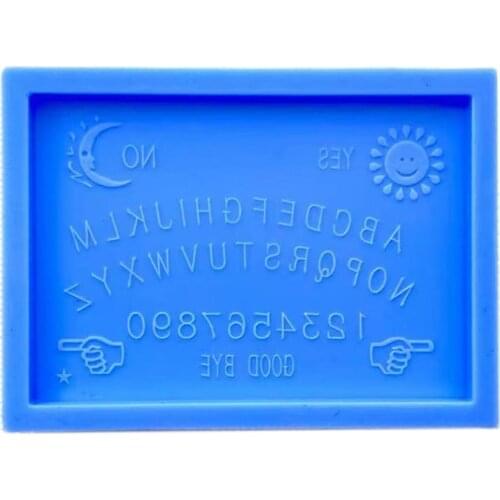 Witchcrafts Psychic Board Epoxy Resin Mold DIY Rectangular Plate Silicone Mould