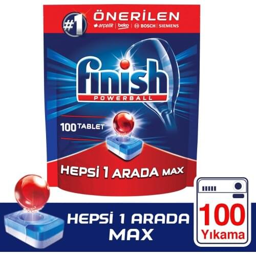 Finish All In One 100 Tablet Dishwasher Detergent 100 Wash
