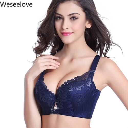 Women Push Up Bra Lace Bralette Adjusted Comfortable Wireless Bra Underwear Women Sexy Lingerie Plus Size DE Cup Bralette Bh E57