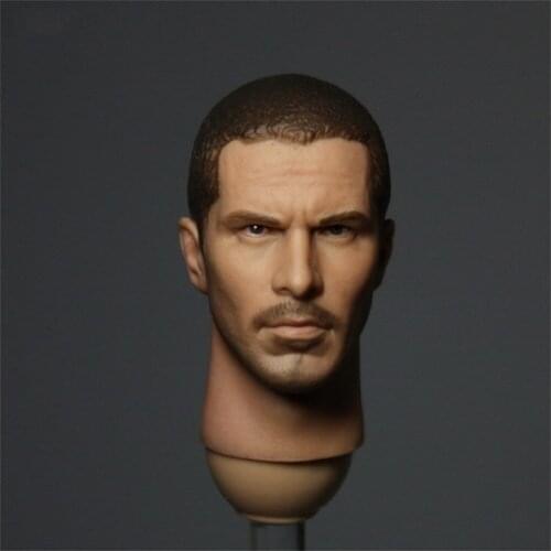 1/6 Soldier male Taylor Kitsch head sculpture model for 12 inch action figure body accessories