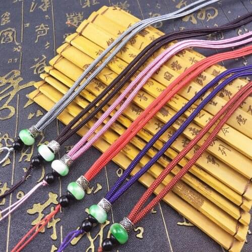 2pcs Hand Knited Necklace Silk Thread Knot Cord for Pendant- Jade Circle