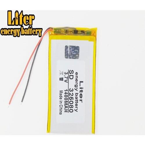 3.7V,1400mAH,325080 polymer lithium ion / Li-ion battery for GPS,mp3,mp4,mp5,dvd,,model toy mobile